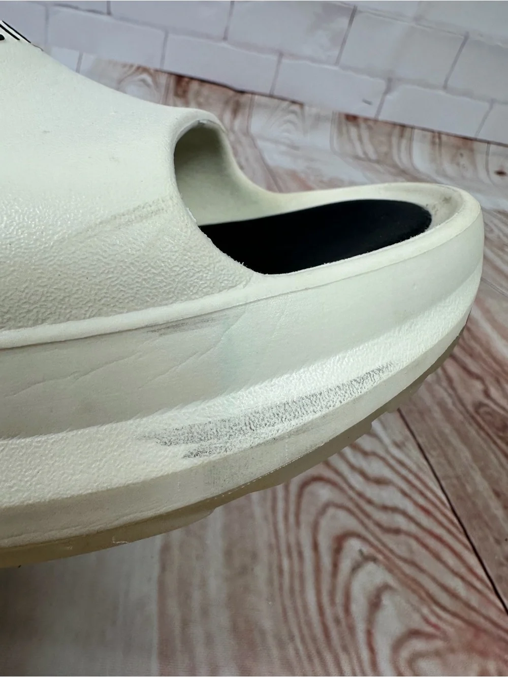 Men's Cream Slide Sandals